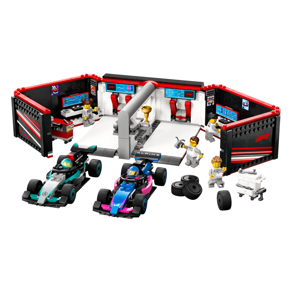 LEGO City F1 Garage & Mercedes-AMG & Alpine Cars 60444
